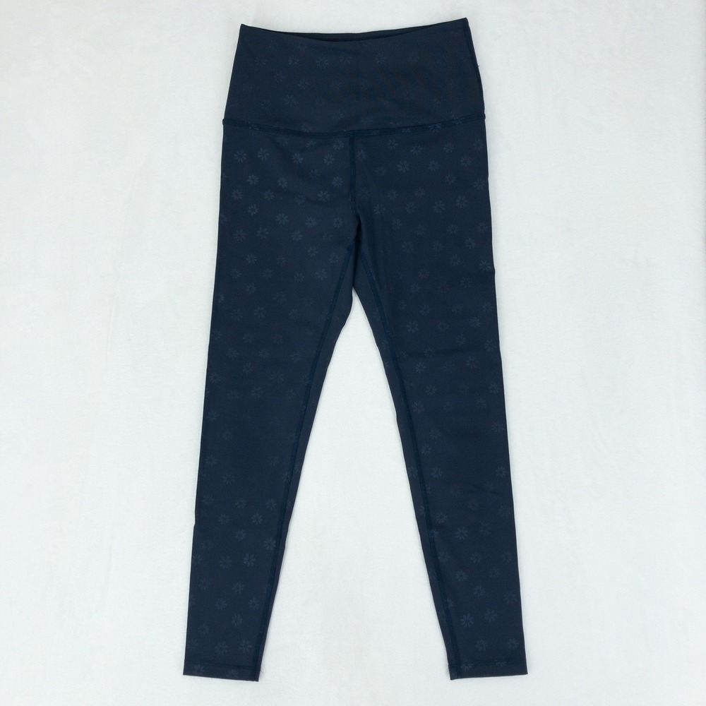 Beyond Yoga Leggings Womens Small Blue Floral‎ Print High Waisted Ankle Length